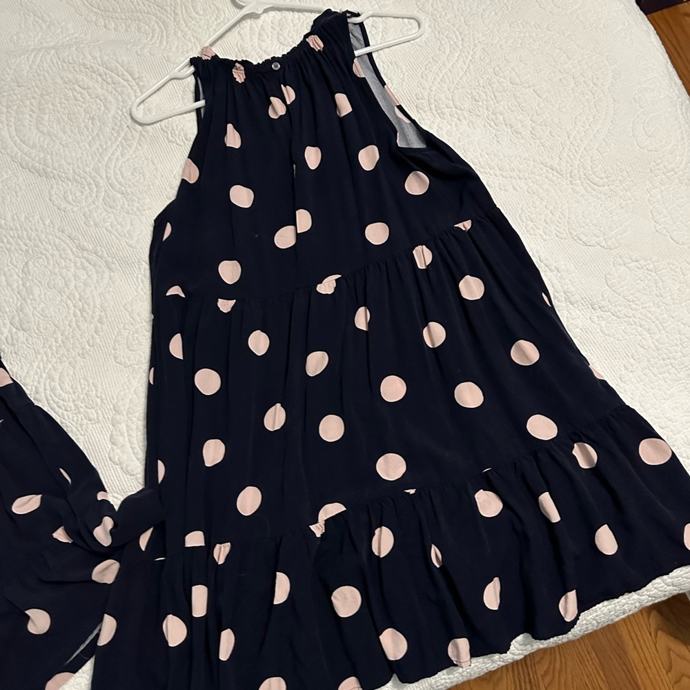Mommy and Me Loft Polka Dot Dresses GUC Size Medium Women’s and Girls 5/6 Small